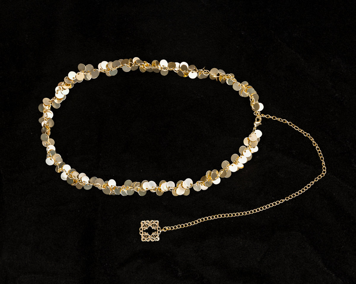 Backwards Gold Necklace