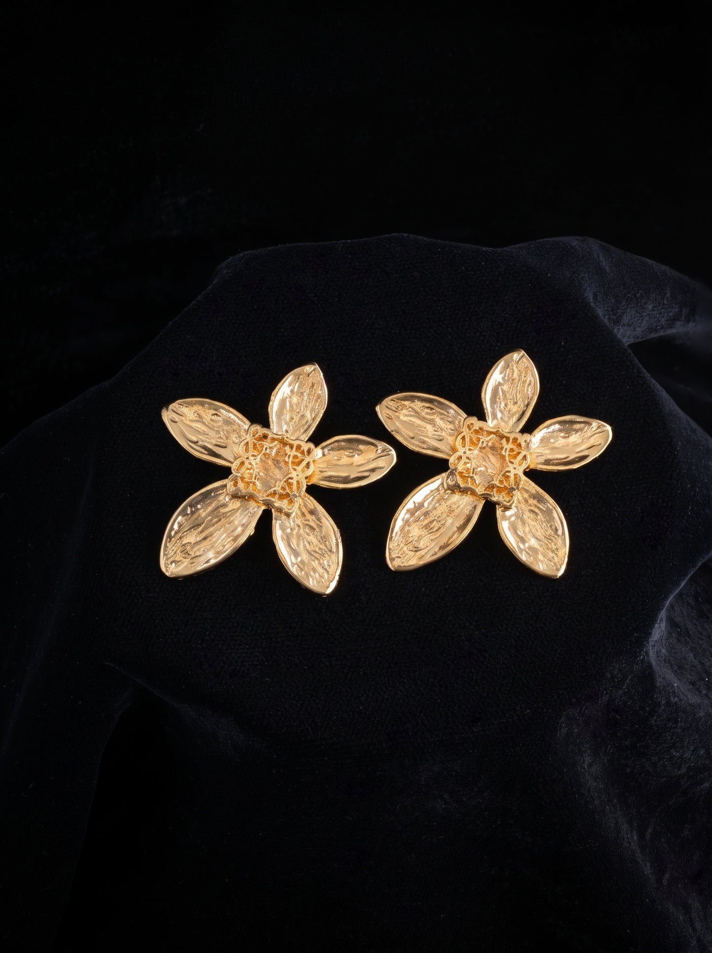 ORANGE FLOWERS EARRINGS