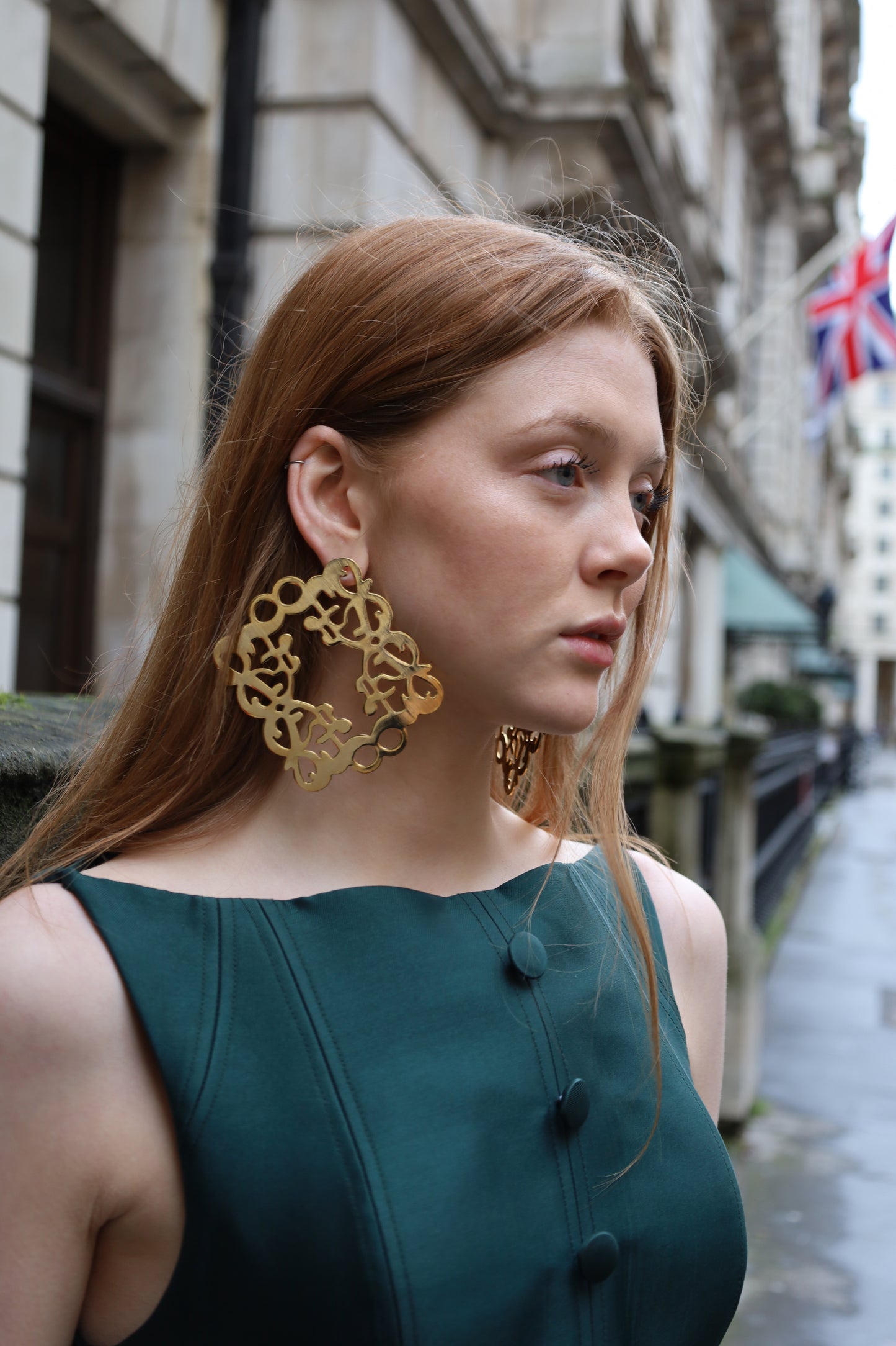 Oversized Signature monogram earrings