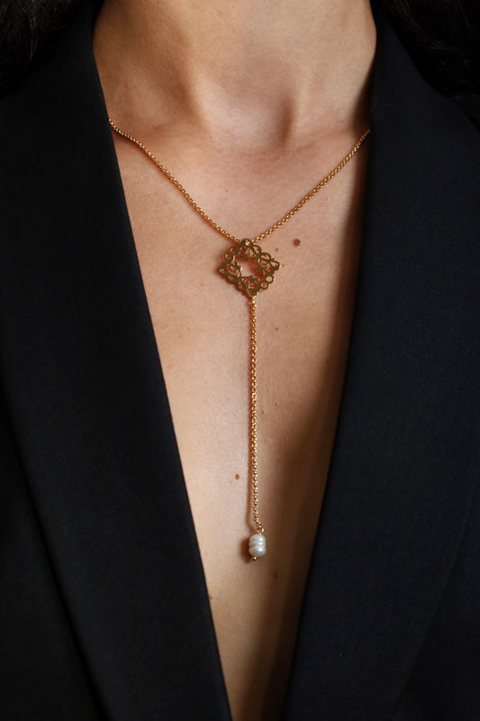 Signature Monogram Pearl Necklace