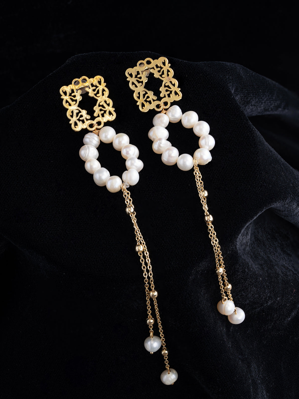 Pearls Garden Earrings