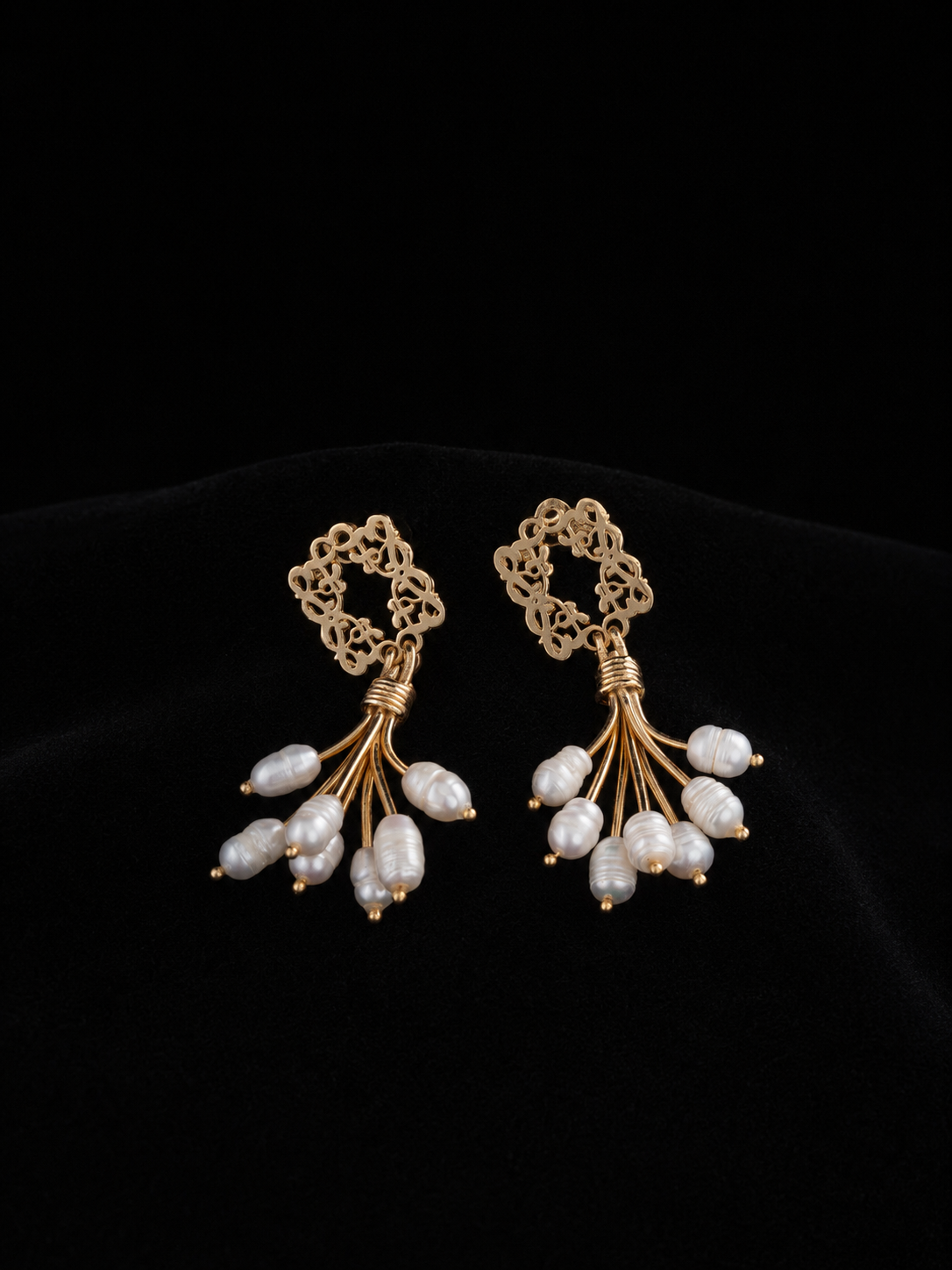 Luxe Cluster Drops Earrings